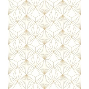White/Gold - Wallpaper - Home Decor - The Home Depot