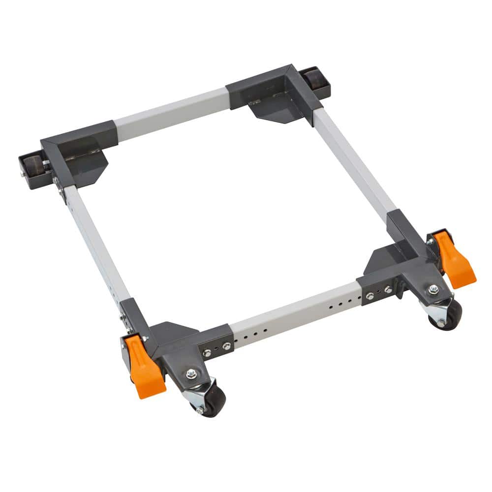 Heavy-Duty Adjustable Steel Mobile Base with Locking Casters