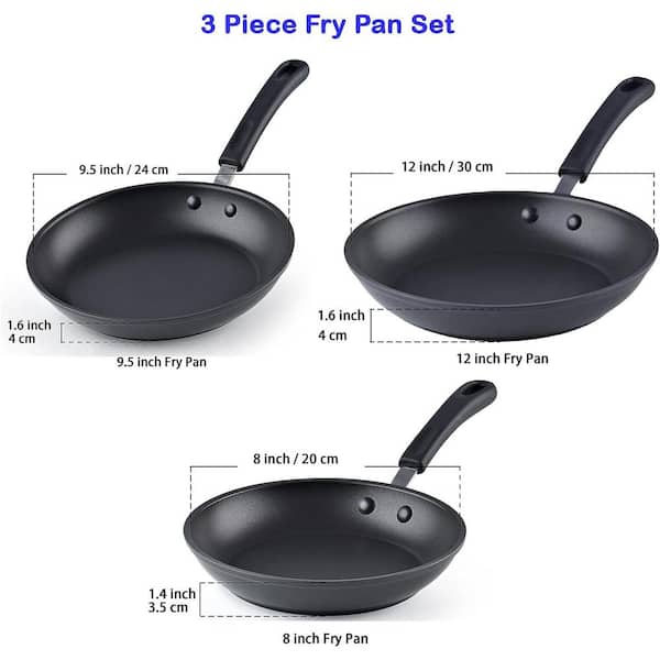 Adamant® Comfort Nonstick Frying Pan and Wok, 3 Piece Set