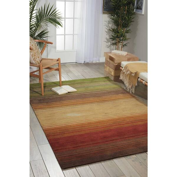 Nourison Rhapsody Gdgar Rectangle Area Rug 7'9 x 9'9 7-Feet 9-Inches by 9-Feet 9-Inches