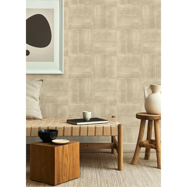 Advantage Jasper Neutral Block Texture Paper Non-Pasted Textured Wallpaper  4125-26735 - The Home Depot