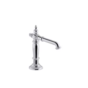 Artifacts Widespread Bathroom Sink Spout with Column Design, Polished Chrome