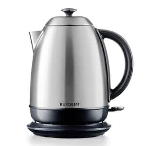 1.7 l Stainless Steel Electric Tea Kettle with Auto Shut-Off and Boil Dry Protection Hot Water Boiler with Base