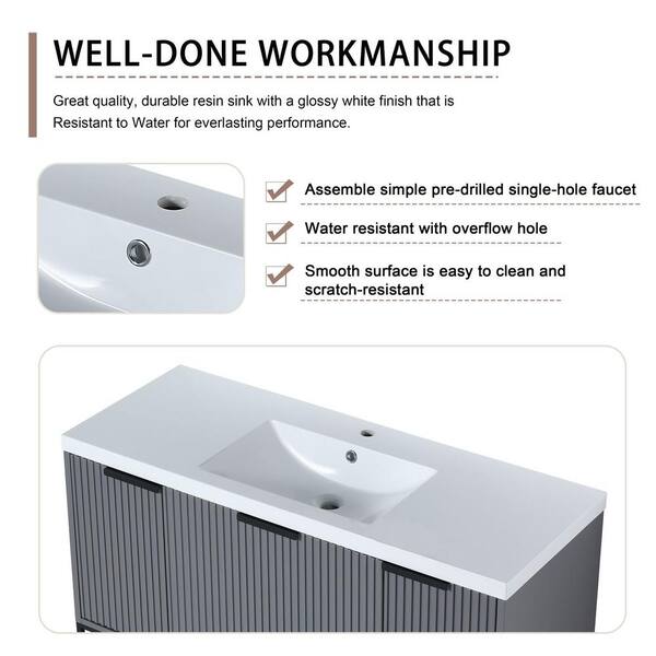 UPIKER Simply 47.2 in. W x 18.1 in. D x 35.0 in. H