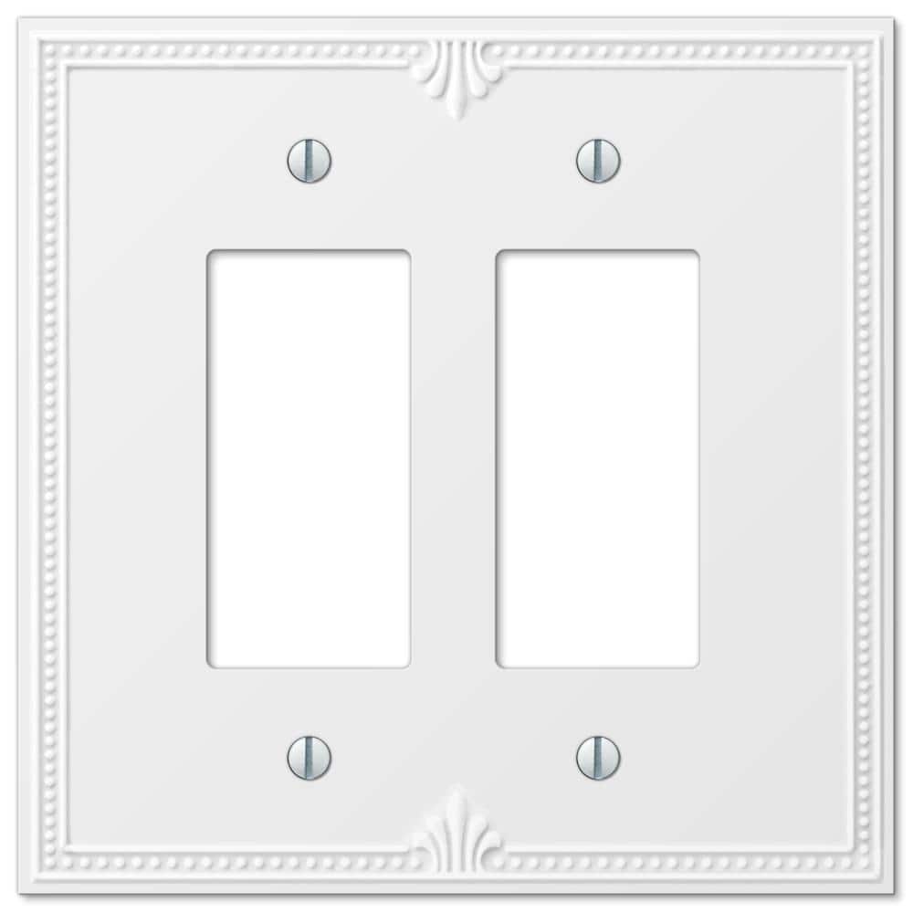 Richmond 2 Gang Rocker Composite Wall Plate - White price history on PriceWatchPro