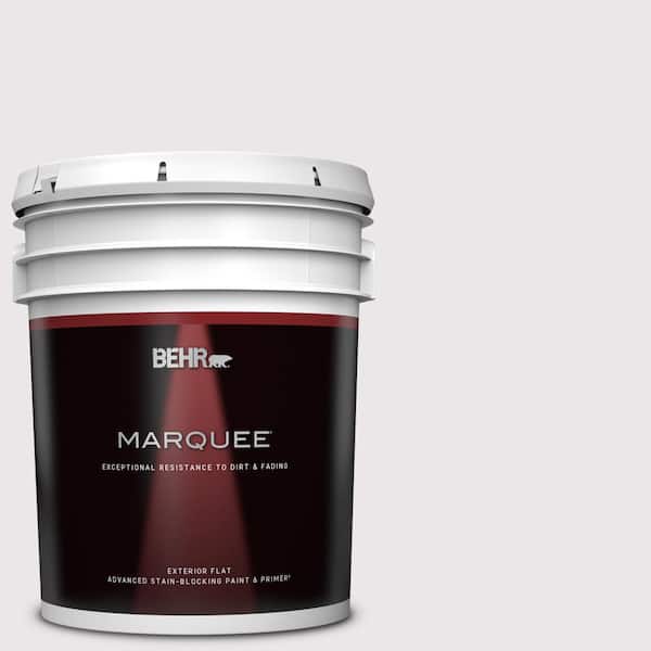 BEHR MARQUEE 5 gal. #PR-W03 Melodic White Flat Exterior Paint & Primer