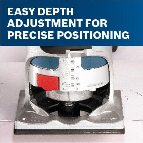 Bosch - 5.6 Amp 1.0 HP 120-Volt Variable-Speed Fixed Base Corded Palm Router