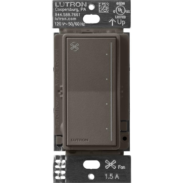Lutron Sunnata Touch Fan Control, 4-Speed, 1.5 Amp/Single-Pole, Truffle (ST-FSQ-N-TF)