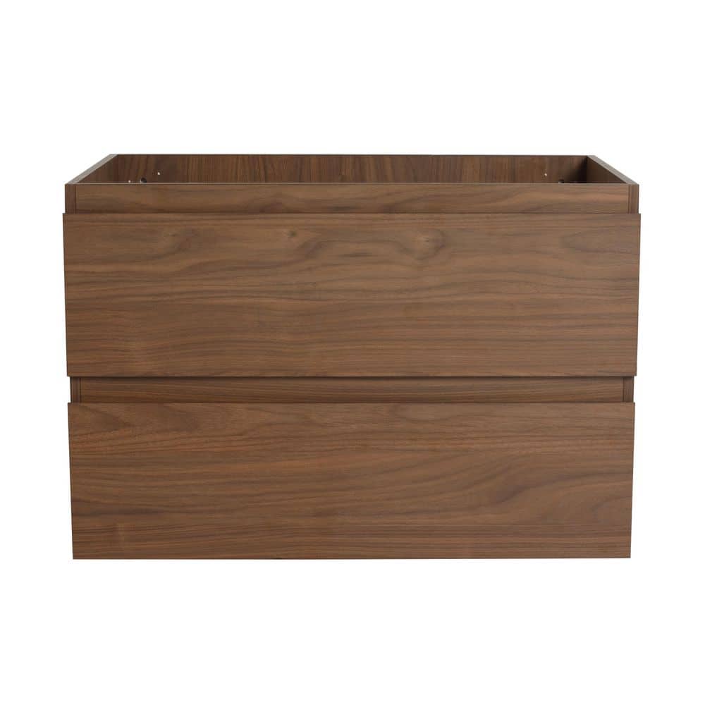 30 in. Single Sink Floating Brown Bath Vanity with White Resin Sink Top price history on PriceWatchPro