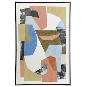 Color Collage 1-Piece Framed Poster 47.24 in. x 31.49 in.