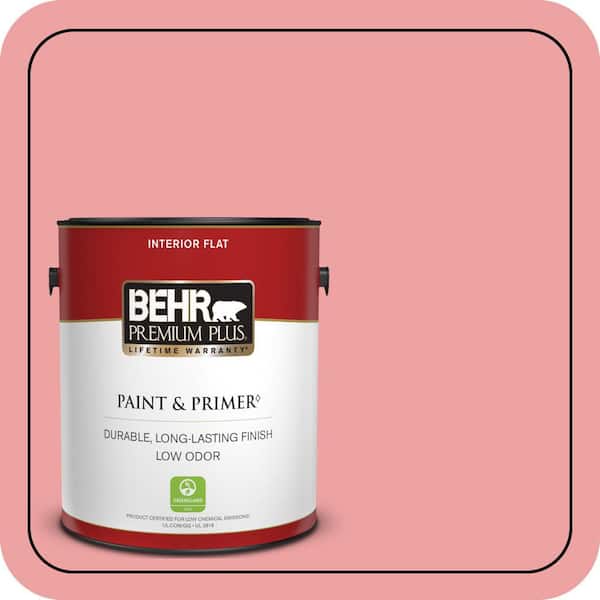 BEHR PREMIUM PLUS 1 gal. #P170-3 Infatuation Flat Low Odor Interior Paint & Primer