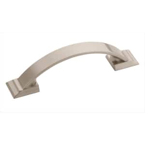 Candler 3 in. (76mm) Classic Satin Nickel Arch Cabinet Pull (5-Pack)