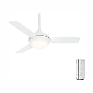 Verse 44 in. LED Indoor/Outdoor Fresh White Ceiling Fan with Remote