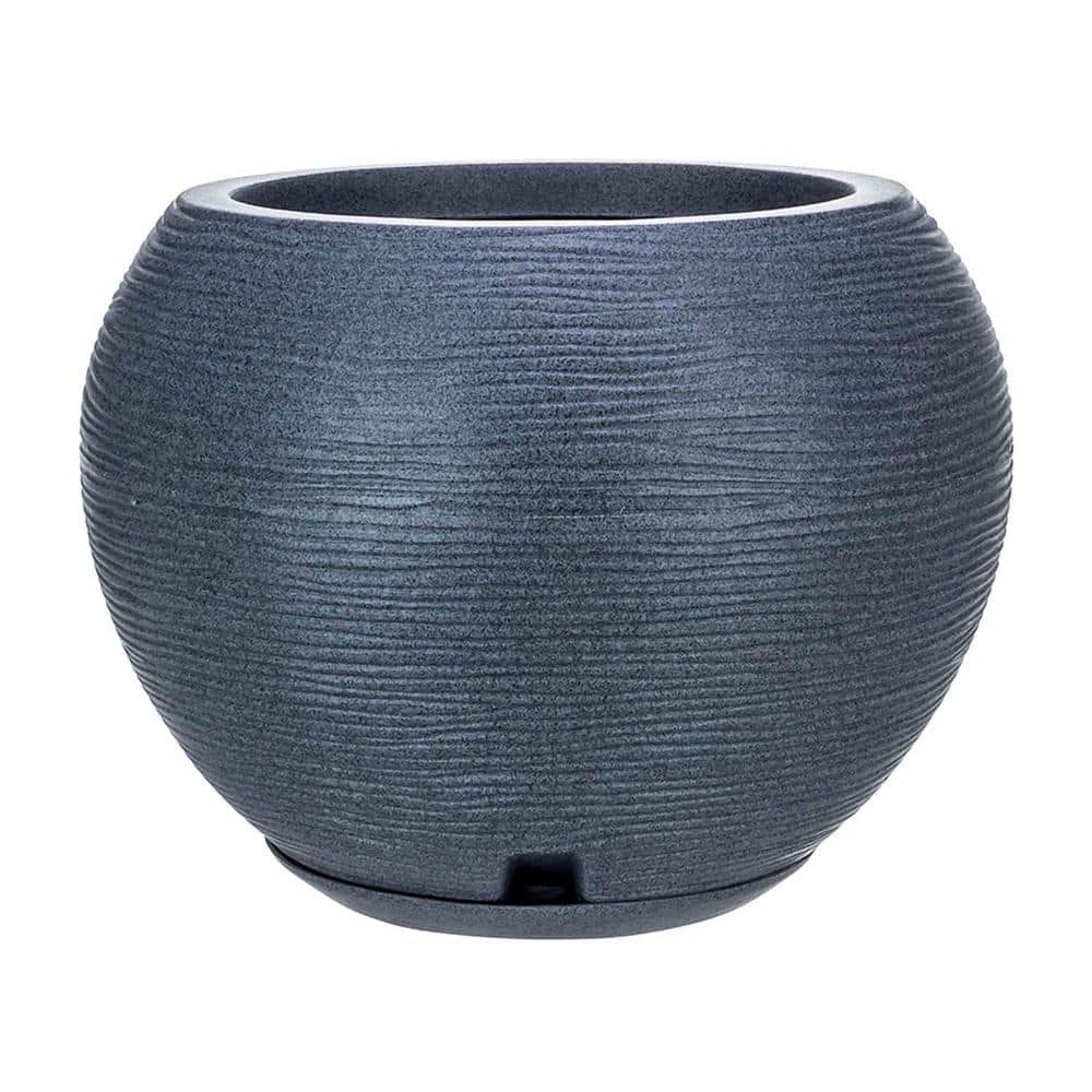 Manifestatie Componist streep FLORIDIS Florence Large Dark Grey Plastic Resin Indoor and Outdoor Planter  Bowl 10.16.0387 - The Home Depot