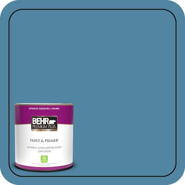 BEHR PREMIUM PLUS 1 qt. #S490-5 Jay Bird Eggshell Enamel Low Odor Interior Paint & Primer