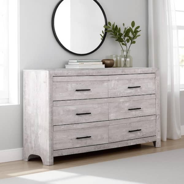 light grey 6 drawer dresser LOVMOR Grey 6 Drawer Dresser Large Fabric Drawers