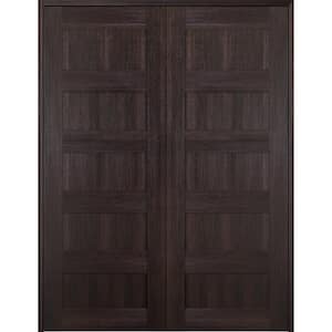 Vona 07 4R 60 in. x 80 in. Both Active Veralinga Oak Wood Composite Double Prehung Interior Door