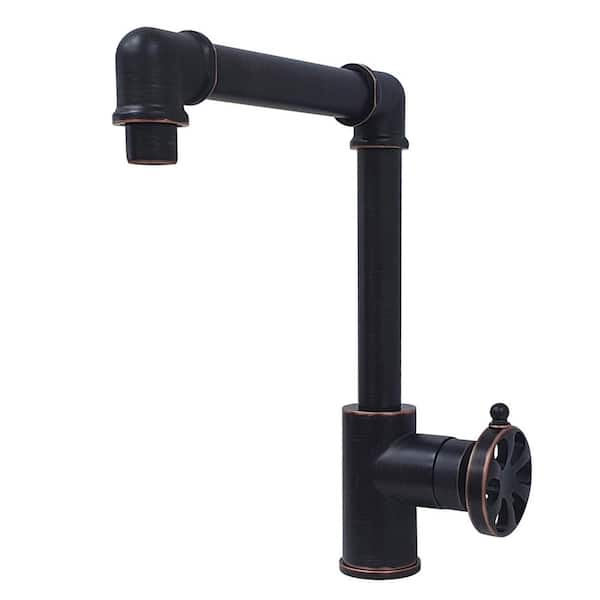 Kingston Brass Belknap Single Hole Single-Handle Bathroom Faucet in Naples Bronze