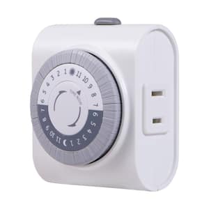 24-Hour Plug-In Big Button Timer
