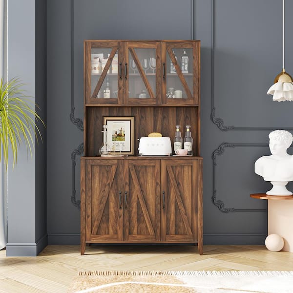 Brown deals linen cabinet