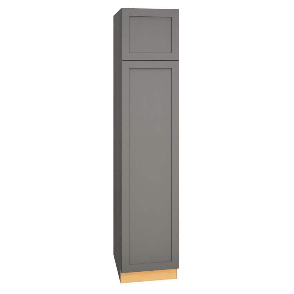QuickShip Cottage 18 in. W x 24 in. D x 84 in. H Assembled Plywood Shaker Pantry Kitchen Cabinet in Fossil price history on PriceWatchPro