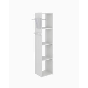 16 in. W White Wood Utility Closet Tower