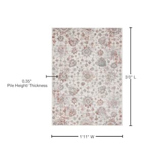 Austin Heirloom Rust 1 ft. 11 in. x 3 ft. Accent Rug