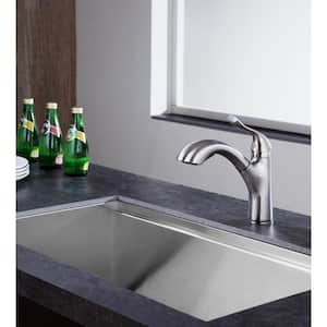 Di Piazza Single Handle Standard Kitchen Faucet in Brushed Nickel
