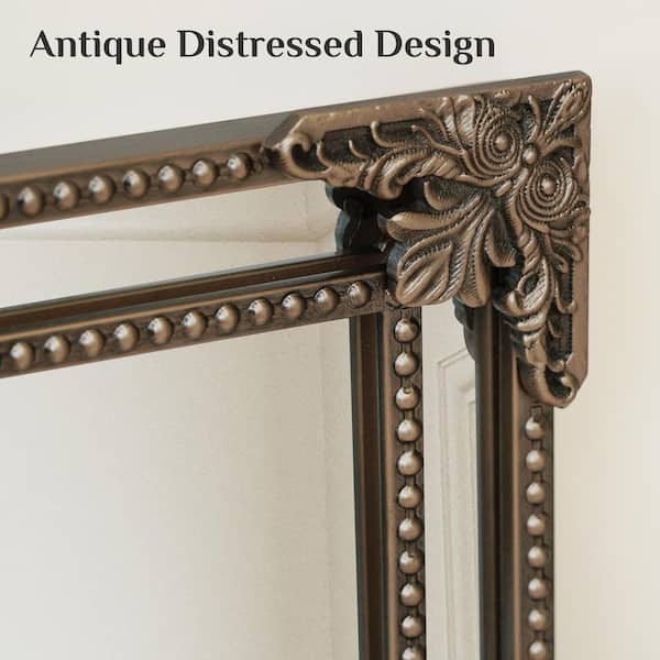 KeonJinn 20 in. H x 30 in. W Framed Rectangular Vintage Mirror