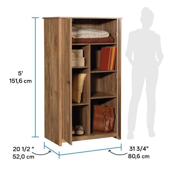 SAUDER River Ranch Sindoori Mango Finish 60 in. Storage Cabinet