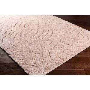 Bozzano Pale Pink 8 ft. x 10 ft. Indoor Area Rug