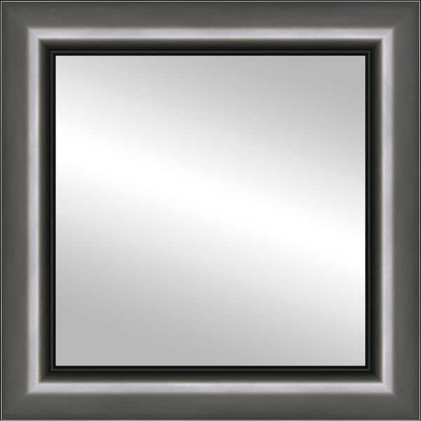 Timeless Frames 12 in. x 12 in. Cleo Pewter Framed Mirror