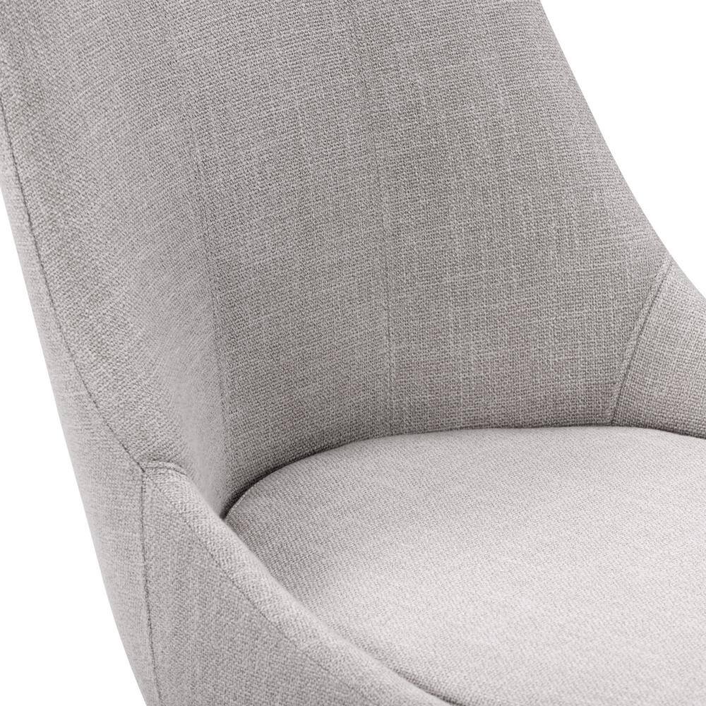 Boston High Back Light Gray Fabric Counter Barstools, Set of 2