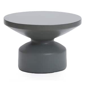 Round Composite 16.14 in. Outdoor Coffee Table
