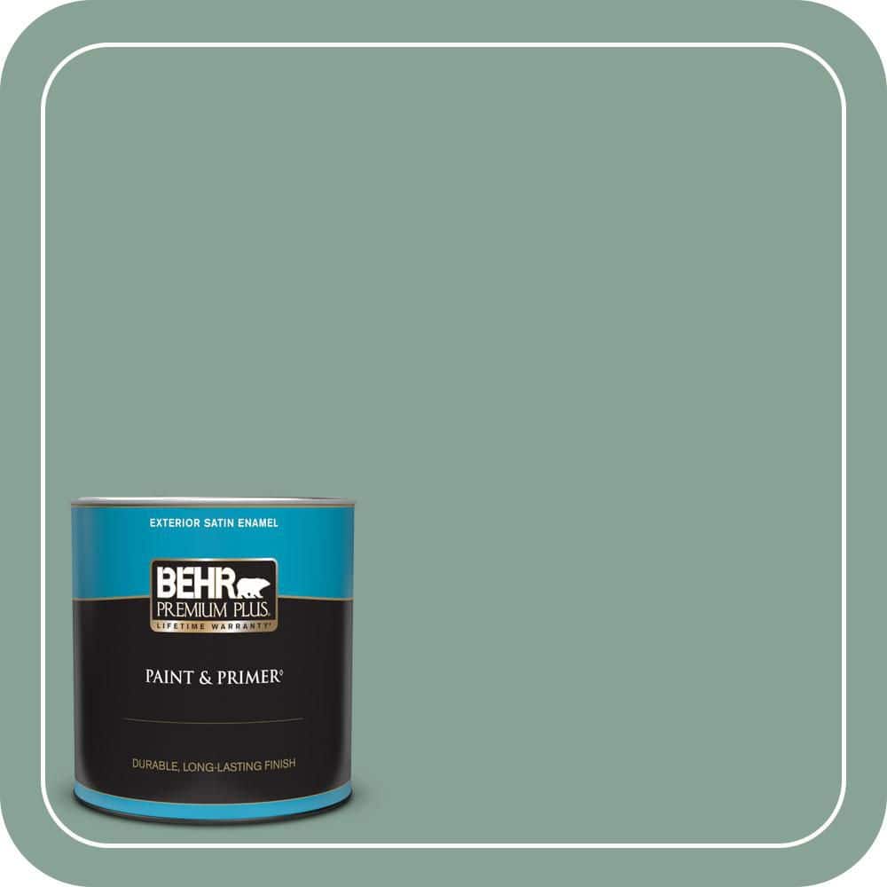 1 qt. #T16-12 Modern Mint Satin Enamel Exterior Paint & Primer price history on PriceWatchPro