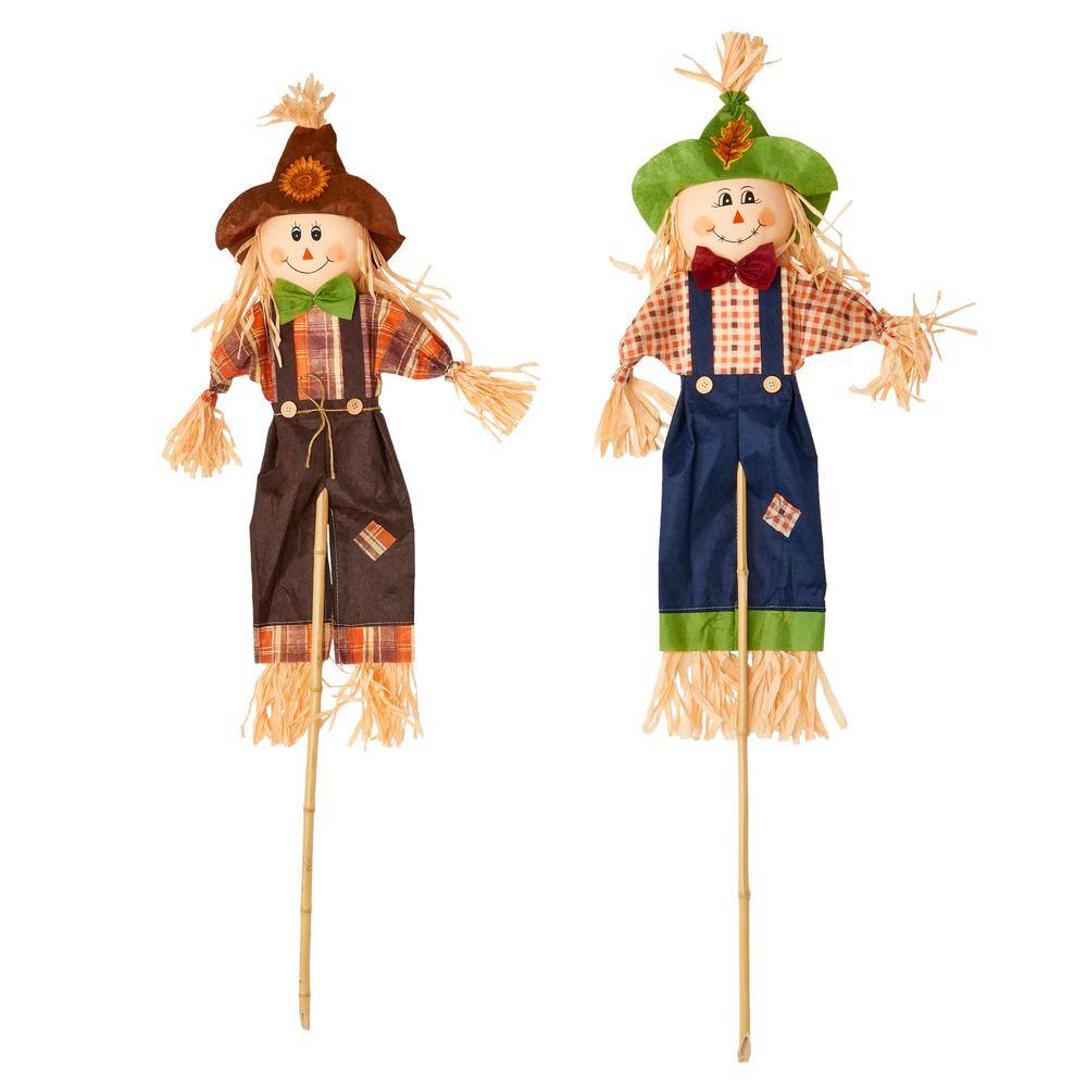 48 in. Scarecrow on Stick (Set of 2)