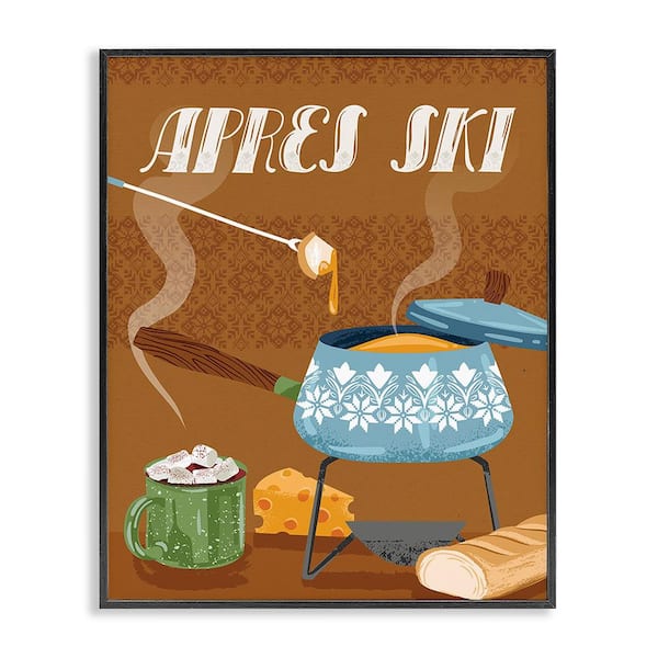 Stupell Industries Apres Ski Warm Meal by Arrolynn Weiderhold 1-Piece Framed Graphic Print Food Poster Art Print 14 in. x 11 in.