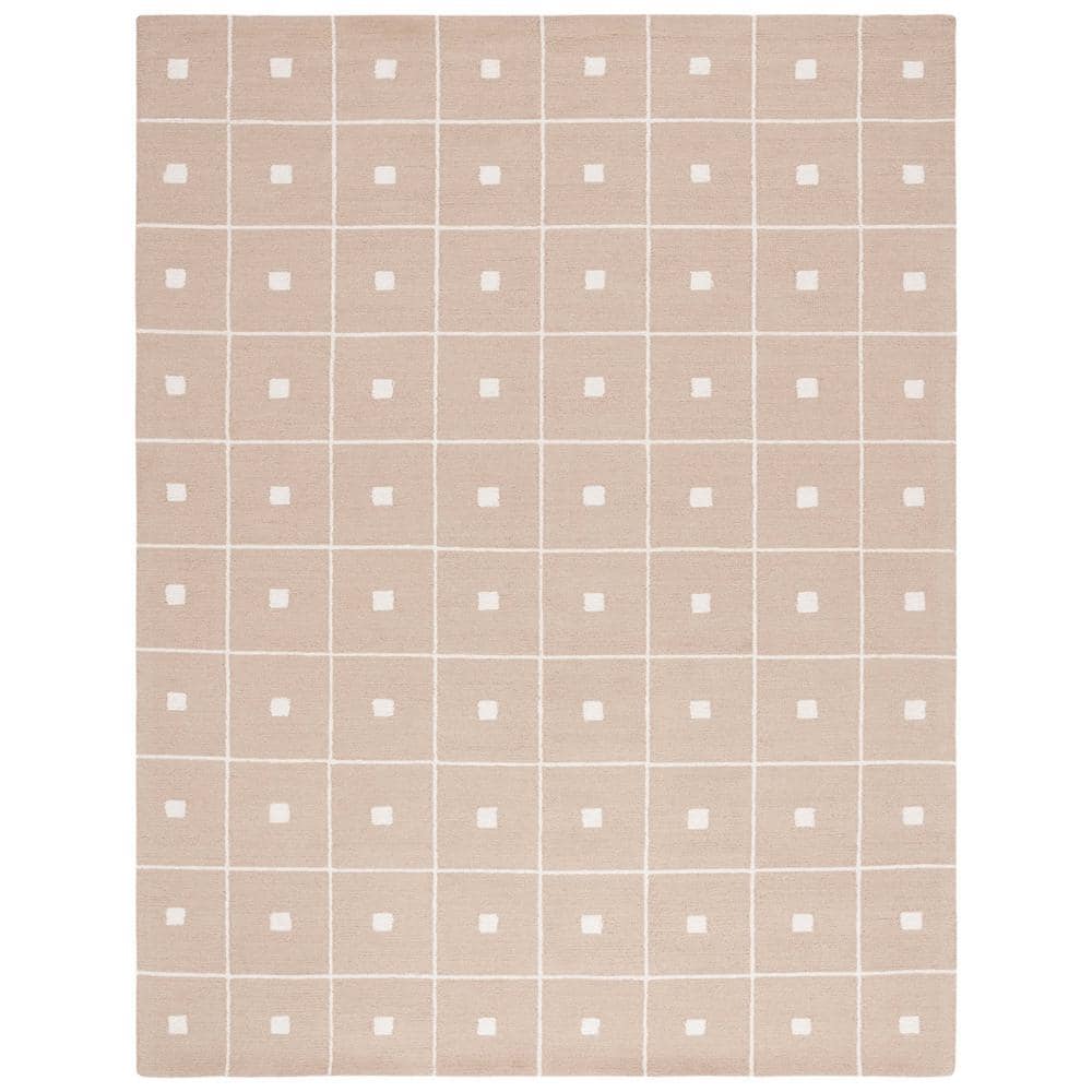 Martha Stewart Beige/Ivory 8 ft. x 10 ft. Geometric Squares Area Rug price history on PriceWatchPro