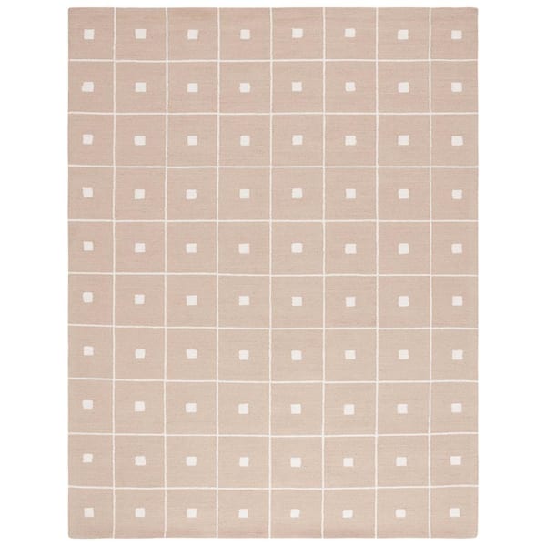 SAFAVIEH Martha Stewart Beige/Ivory 8 ft. x 10 ft. Geometric Squares Area Rug