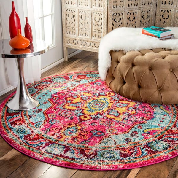 Corbett Vintage Boho Multi 5 ft. Round Rug