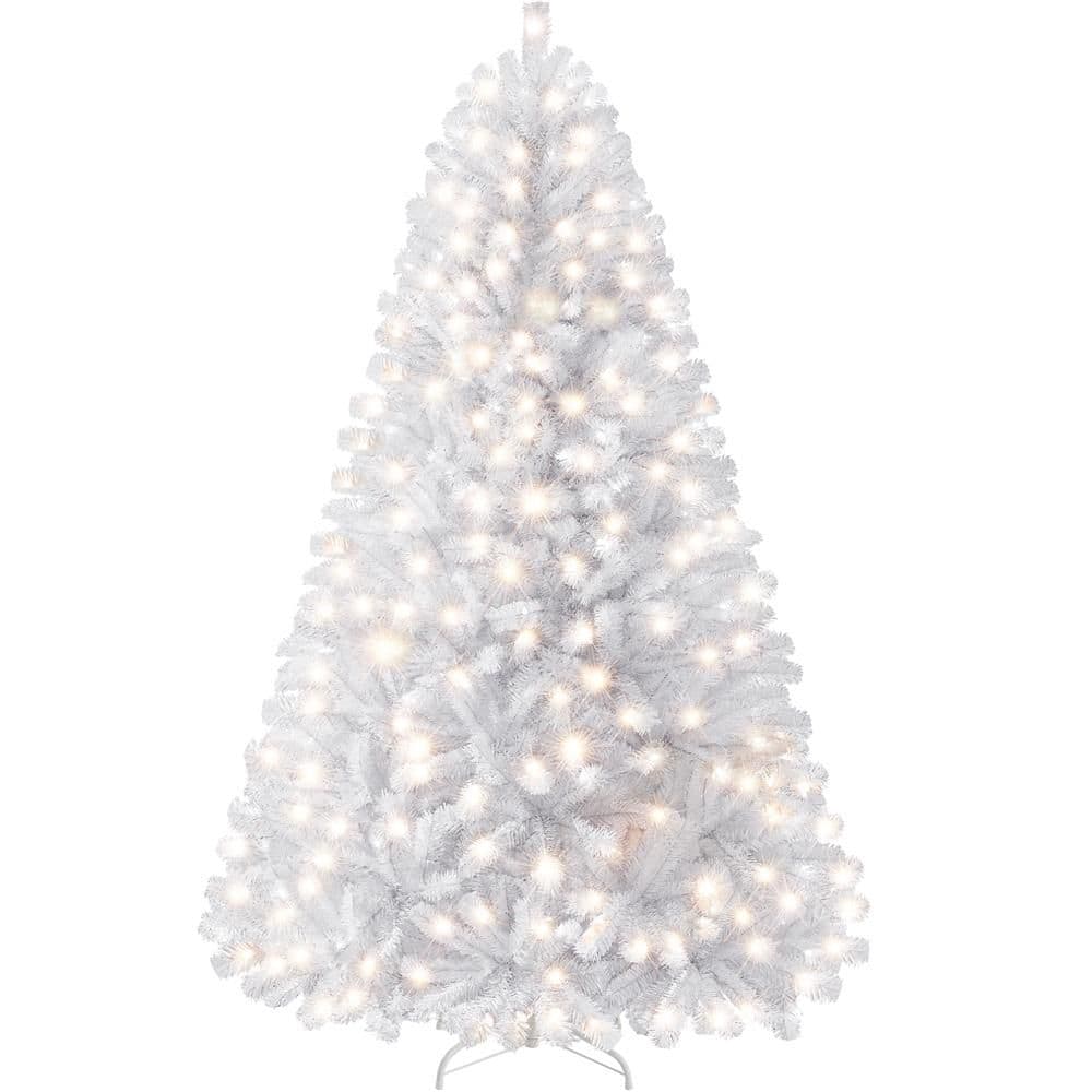 7.5 ft. PreLit Fir Artificial Christmas Tree with Foldable Stand and Warm Lights price history on PriceWatchPro