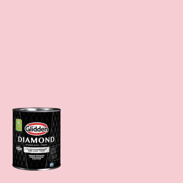 Glidden Diamond 1 qt. PPG1184-2 Pleasing Pink Flat Interior Paint with Primer