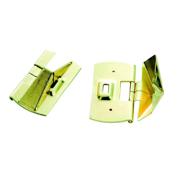 First Watch Security Polished Brass Window Vent Lock (2-Pack)