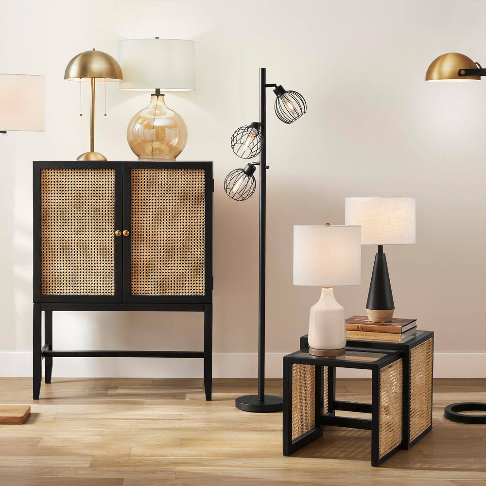 Elysian Bronze 23" Smart Table Lamp with Linen Shade