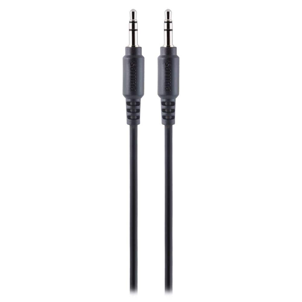 Philips 6 ft. 3.5 mm Audio Cable in Black