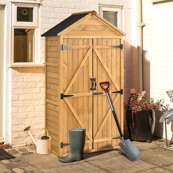 Double Wall Resin Outdoor Tool Storage Shed 70.5