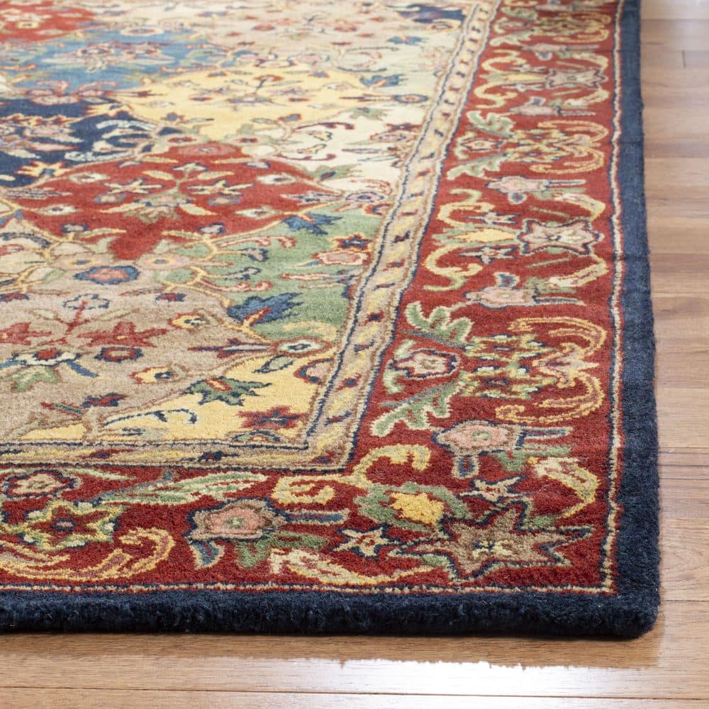 Heritage Multi/Burgundy Hand-Tufted Wool 12' x 15' Area Rug
