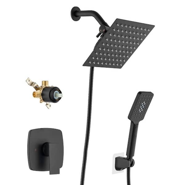 RAINLEX Single Handle 3Spray Shower Faucet 2.2 GPM with Drip Free in