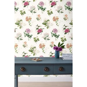 Cameilla Floral Ivory Peel and Stick Removable Wallpaper Panel (covers approx. 26 sq. ft.)