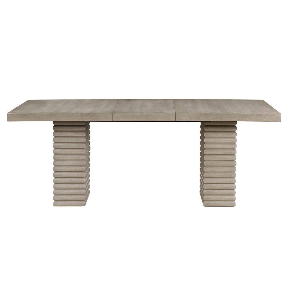 Lily Light Brown 6-Piece Extendable Dining Set with Bench